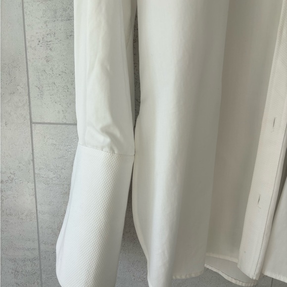 Alexander McQueen Classic Cotton White Dress Shirt with Pointed Collar - Picture 4 of 5